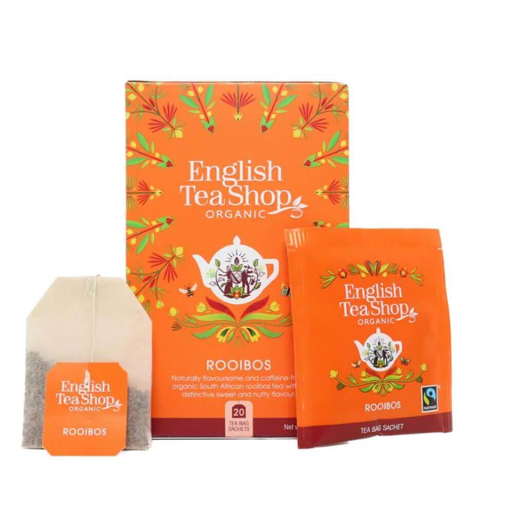 English Tea Organic Fairtrade Rooibois Teabags 20 Sachets